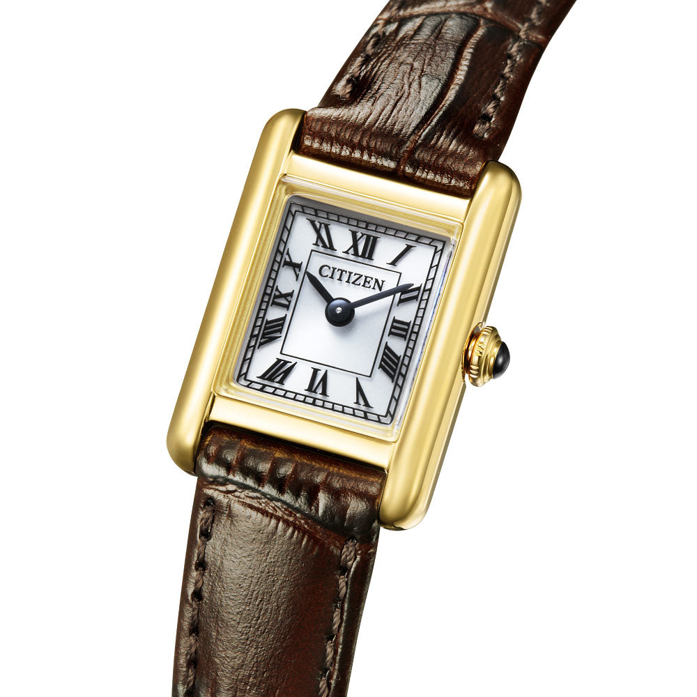 【新品】シチズン CITIZEN Kii 腕時計 レディース EG2797-13A Classic Square 光発電エコ・ドライブ（G620-00M） シルバーxブラウン アナログ表示 CITIZEN Kii EG2797-13A Classic Square シチズン キー 腕時計