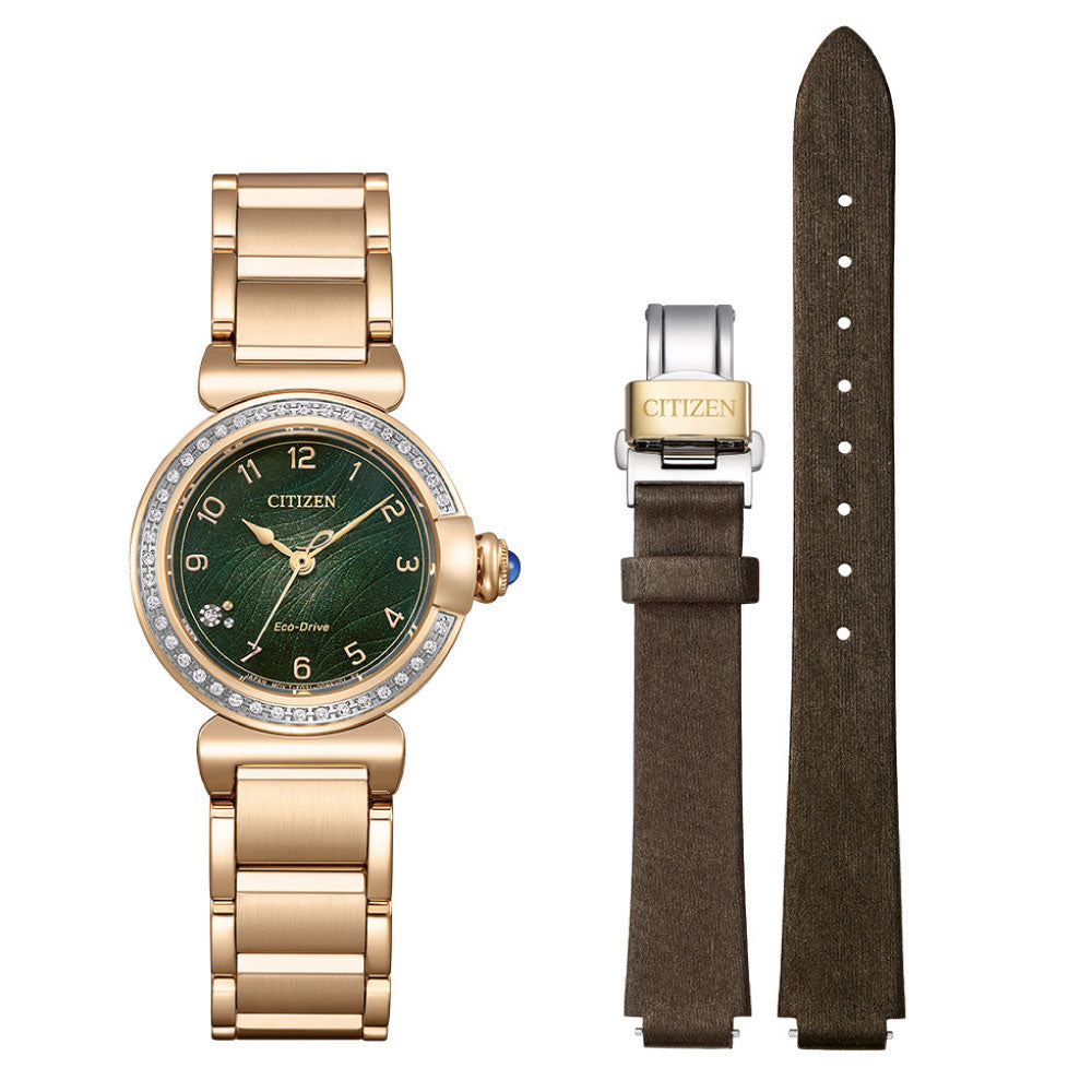 CITIZEN L ROUND Collection EM1123-62X シチズン エル すずらん 腕時計 レディース 2way 替えバンド 替えベルト