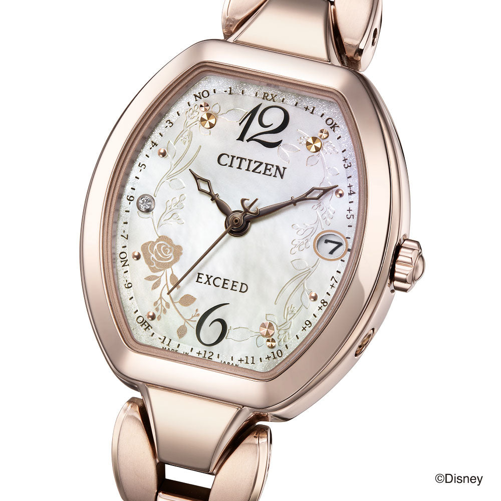 ＜2026年8月6日発売＞CITIZEN EXCEED Disney Collection 『美女と野獣』 ES9486-50N 限定モデル シチズン エクシード ディズニー 腕時計 レディース