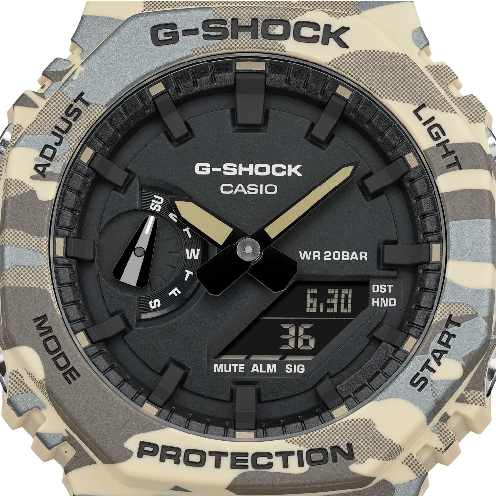 G-SHOCK ANALOG-DIGITAL 2100 Series GA-2100CM-5AJF Original Camoflage