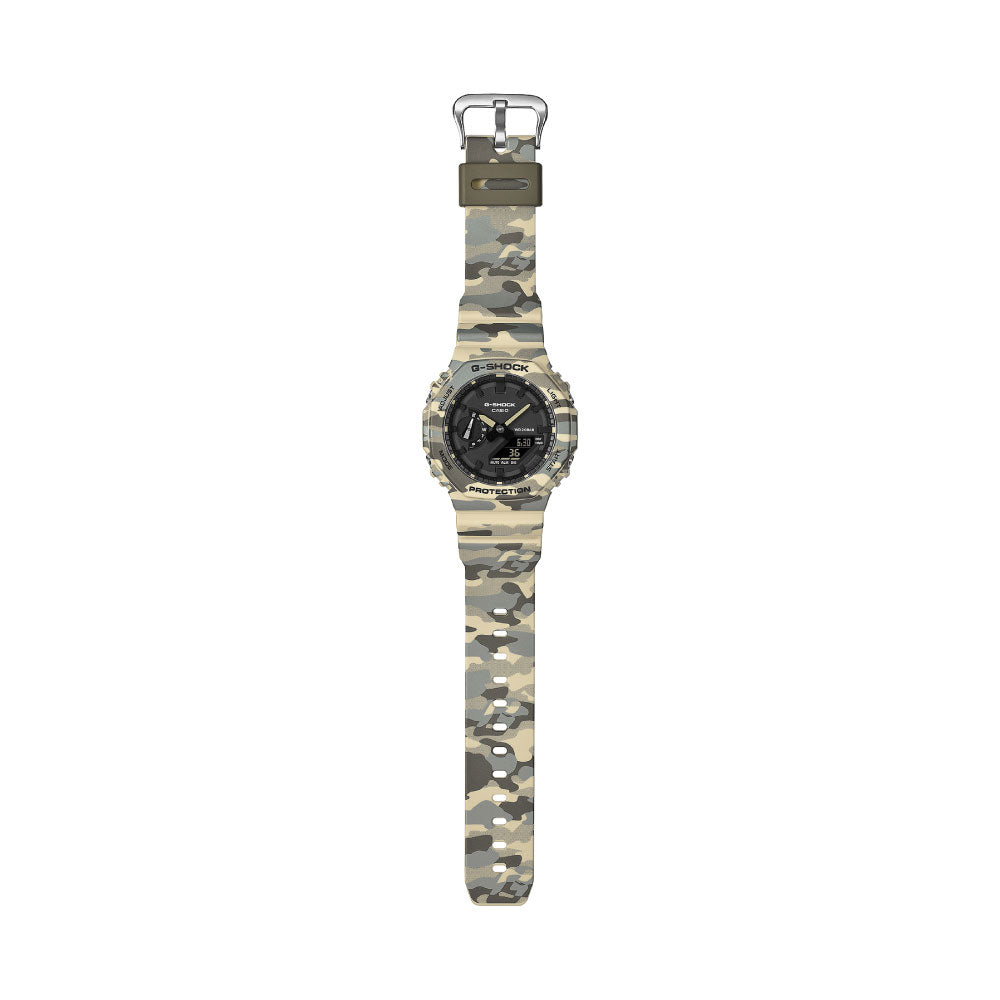 G-SHOCK ANALOG-DIGITAL 2100 Series GA-2100CM-5AJF Original Camoflage