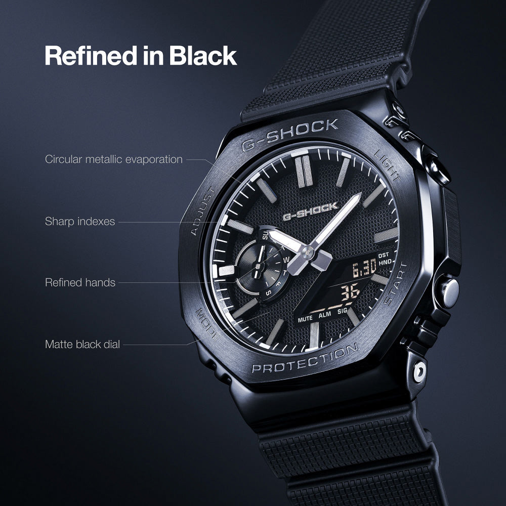 ＜2026年6月19日発売＞ G-SHOCK LUXE BLACK GM-2100LXB-1A9JF ジーショック gショック カシオ 腕時計 メンズ