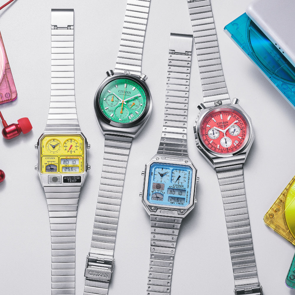 CITIZEN COLLECTION RECORD LABEL PLAYGROUND Edition AN3700-89Z 世界限定2,500本 シチズン レコードレーベル ツノクロノ 腕時計 メンズ