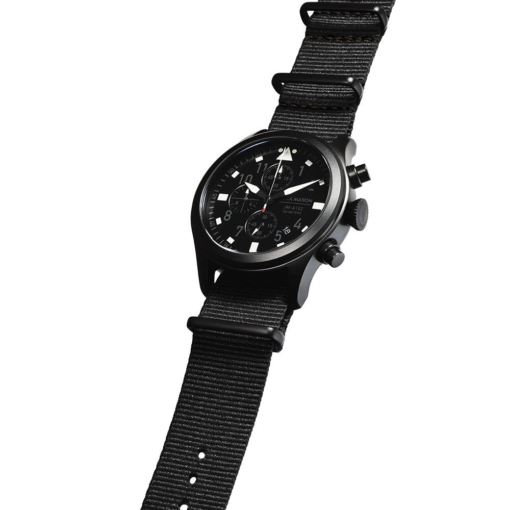 JACK MASON 日本限定 AVIATION BLACKOUT MODELS JM-A102-405 ジャックメイソン 腕時計 メンズ