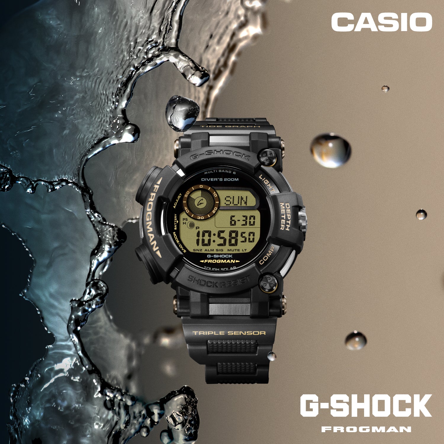 G-SHOCK ジーショック　新品 2026年9月25日発売＞G-SHOCK MASTER OF G - SEA FROGMAN GWF-D1000BC