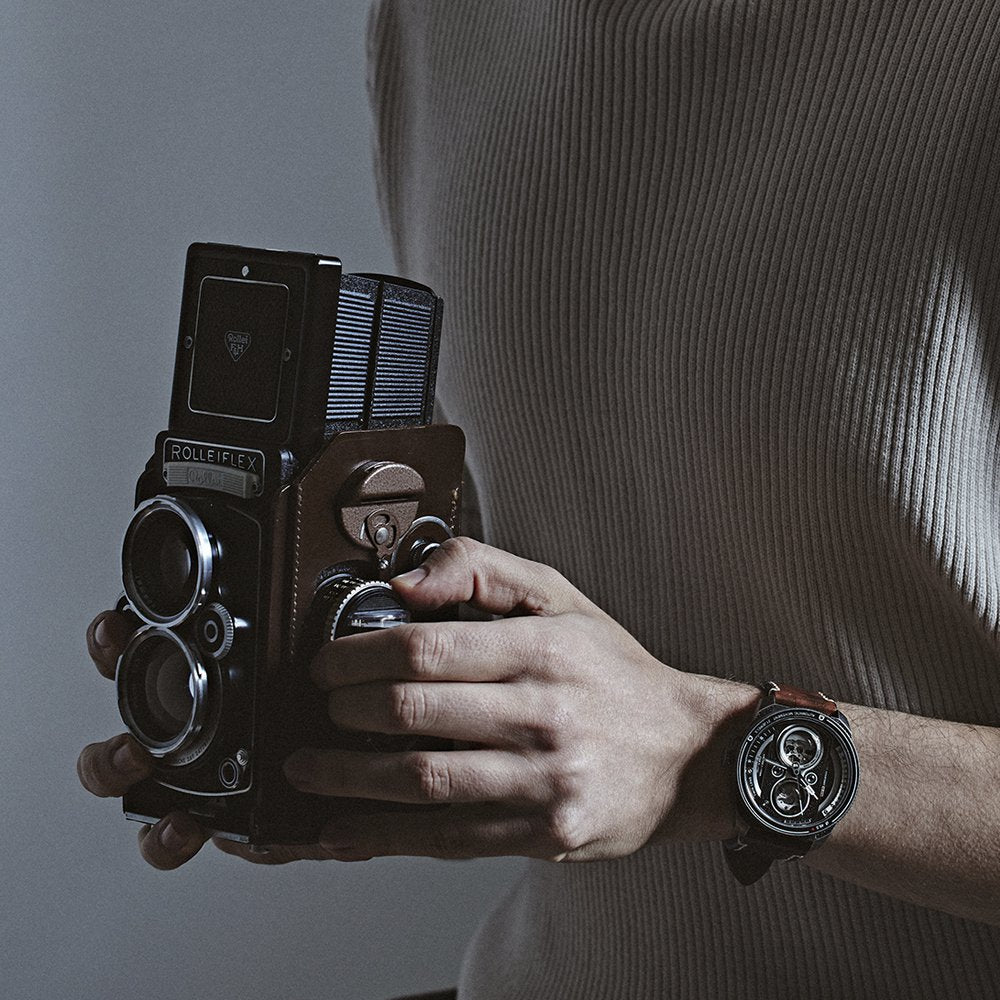 TACS TWIN LENS Antique TS2002E 替えベルト付特製ボックス 世界限定500セット タックス 腕時計 メンズ