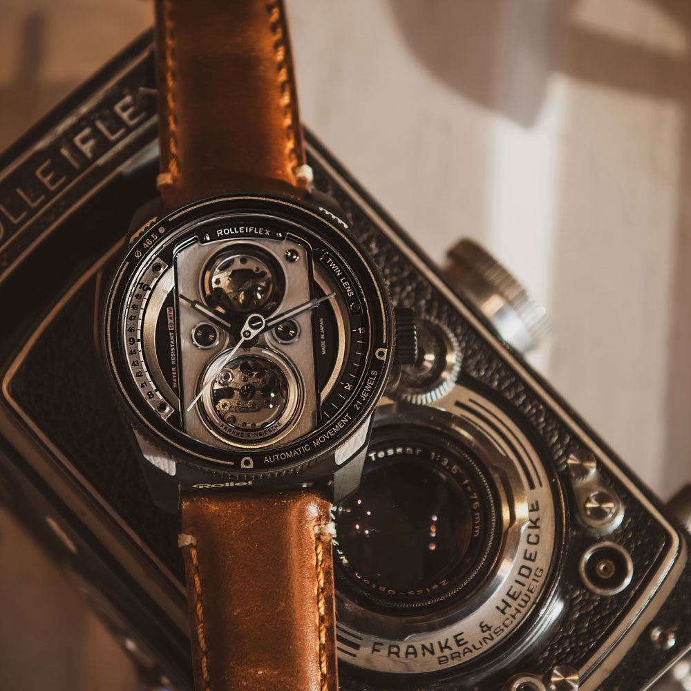 TACS TWIN LENS Rollei TS2002G 世界限定500セット タックス 腕時計