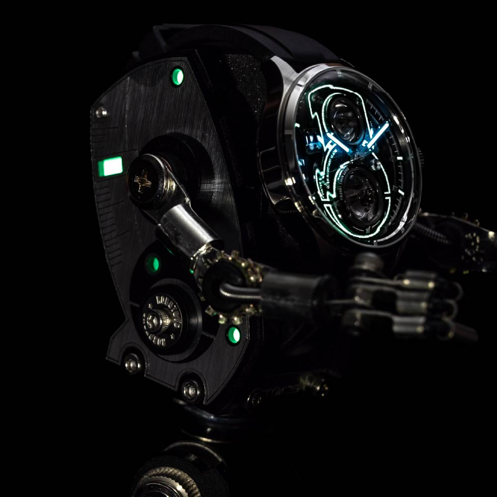 ＜先行予約受付中/10月15日発売＞TACS Robotoys TWIN LENS Lite Obscura Slate TS2501BR タックス 腕時計 メンズ 自動巻き