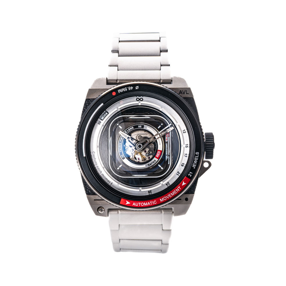 TACS AUTOMATIC VINTAGE LENS III TITANIUM TS2502A 自動巻き機械式腕時計 タックス 腕時計 メンズ