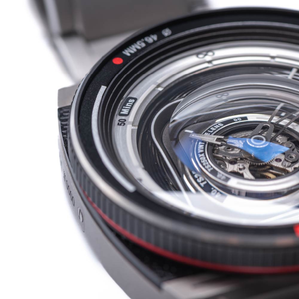 TACS AUTOMATIC VINTAGE LENS III TITANIUM TS2502A 自動巻き機械式腕時計 タックス 腕時計 メンズ