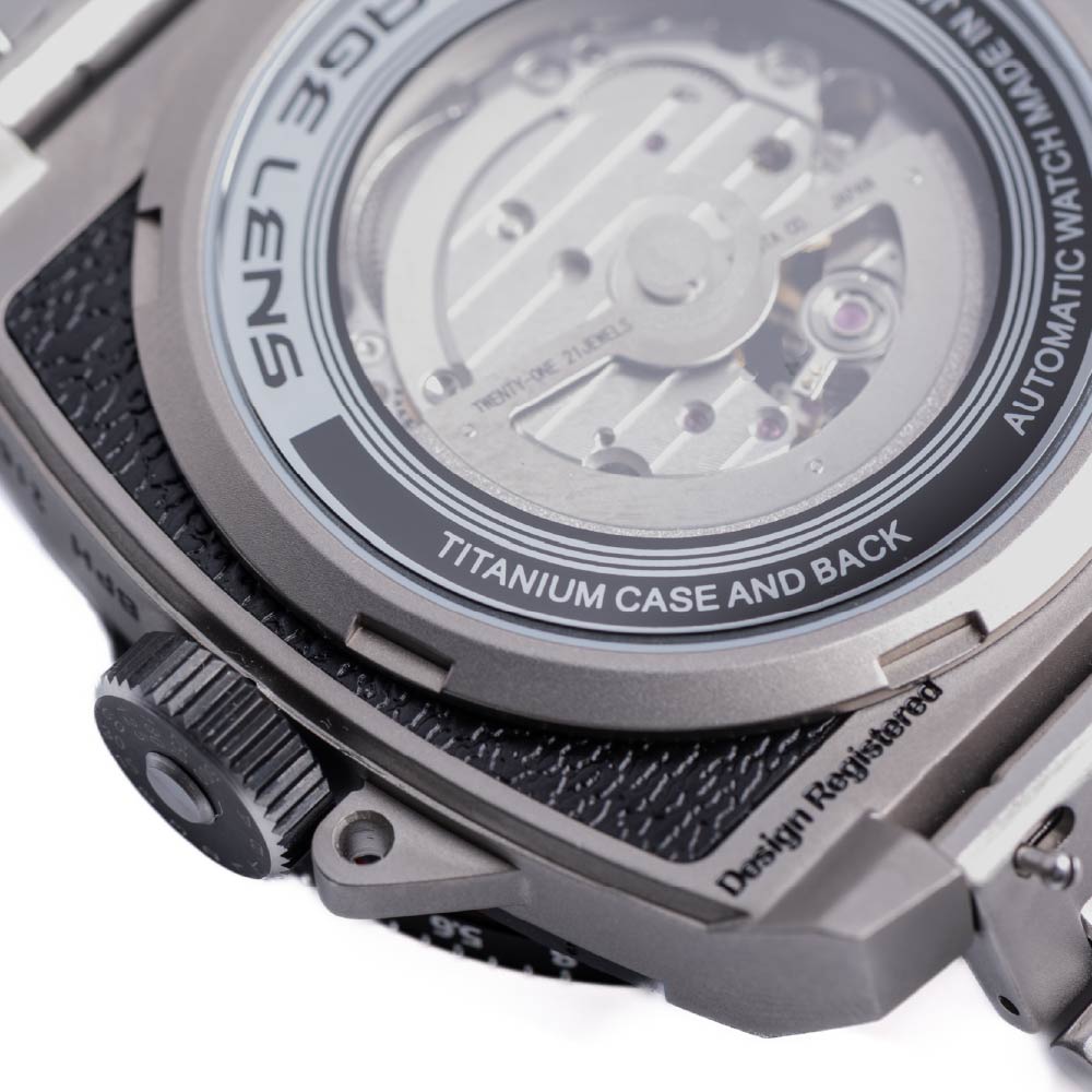 TACS AUTOMATIC VINTAGE LENS III TITANIUM TS2502A 自動巻き機械式腕時計 タックス 腕時計 メンズ