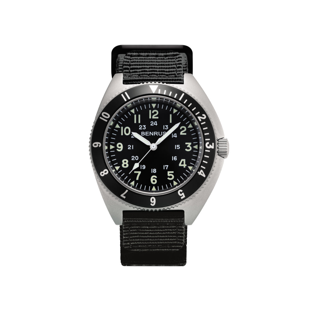 BENRUS TYPE‐II SILVER COMBAT BLACK