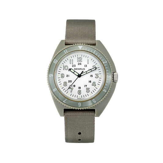 BENRUS TYPE-III SAGE/WHITE ベンラス 腕時計 ミリタリーウォッチ