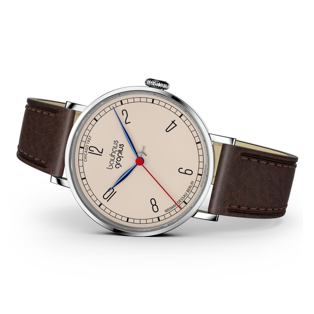 Bauhaus Walter Gropius (バウハウス・ヴァルター・グロピウス) ニューバウハウス シカゴ1937 リミテッドエディション メンズ ユニセックス腕時計 WGN 001-01Z