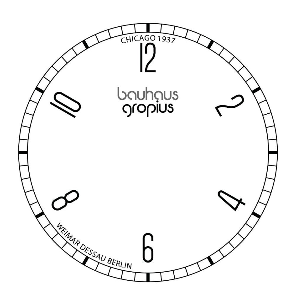 Bauhaus Walter Gropius (バウハウス・ヴァルター・グロピウス) ニューバウハウス シカゴ1937 リミテッドエディション メンズ ユニセックス腕時計 WGN 001-01Z