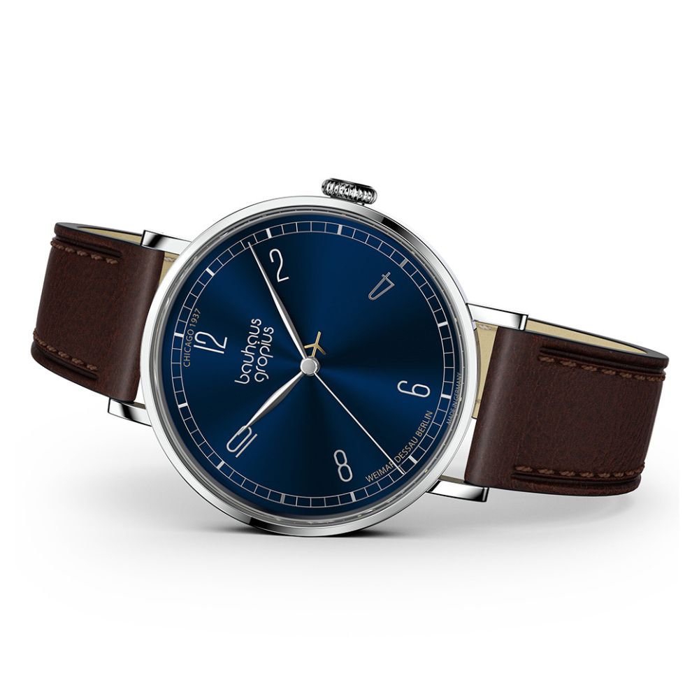 Bauhaus Walter Gropius (バウハウス・ヴァルター・グロピウス) ニューバウハウス シカゴ1937 リミテッドエディション メンズ ユニセックス腕時計 WGN 001-04Z