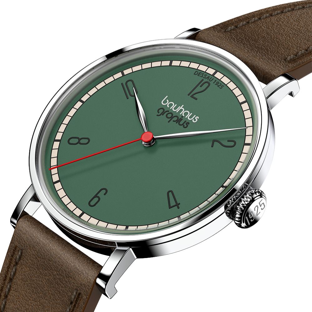 Bauhaus Walter Gropius (バウハウス・ヴァルター・グロピウス)  ニューバウハウス デッサウ1925シリーズ メンズ ユニセックス腕時計 WGN003-05