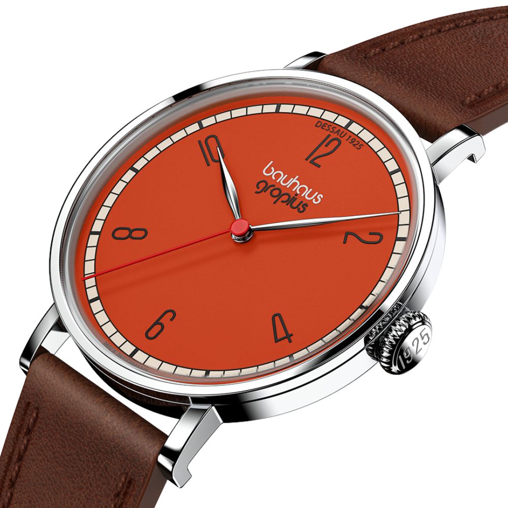 Bauhaus Walter Gropius (バウハウス・ヴァルター・グロピウス)  ニューバウハウス デッサウ1925シリーズ メンズ ユニセックス腕時計 WGN003-06