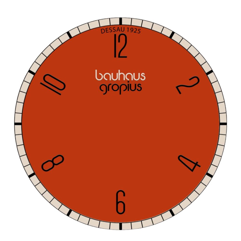 Bauhaus Walter Gropius (バウハウス・ヴァルター・グロピウス)  ニューバウハウス デッサウ1925シリーズ メンズ ユニセックス腕時計 WGN003-06