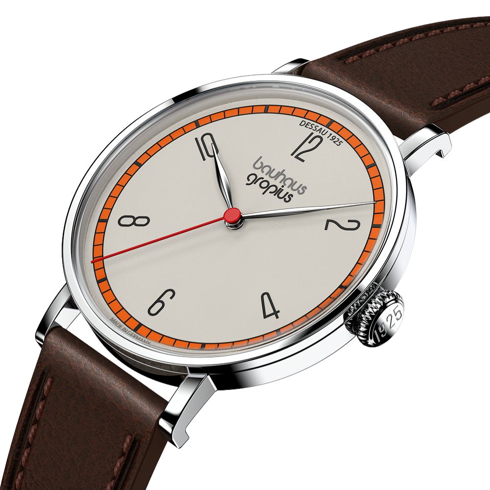 Bauhaus Walter Gropius (バウハウス・ヴァルター・グロピウス)  ニューバウハウス デッサウ1925シリーズ メンズ ユニセックス腕時計 WGN004-02