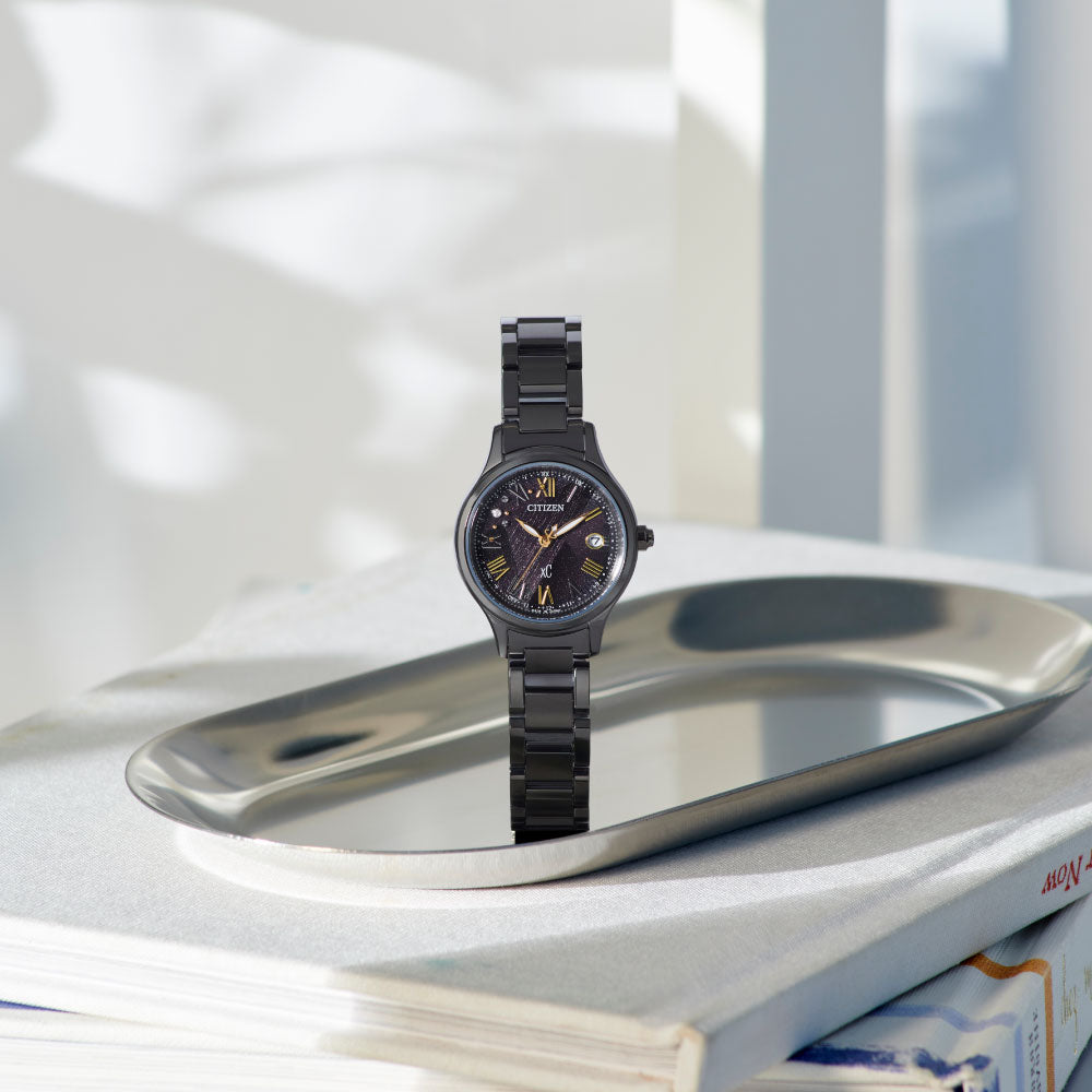 CITIZEN xC ES9495-59E hikari collection LIGHT in BLACK Eco-Drive 50th Anniversary Edition 世界限定1,200本 シチズン クロスシー 腕時計 レディース